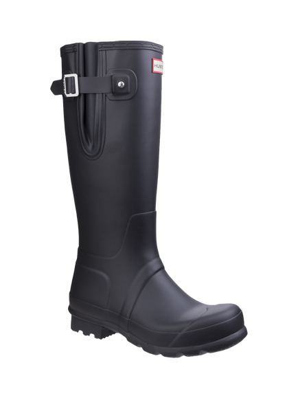 Hunter Original Tall Side Adjustable Wellington Boots - view 2, Black