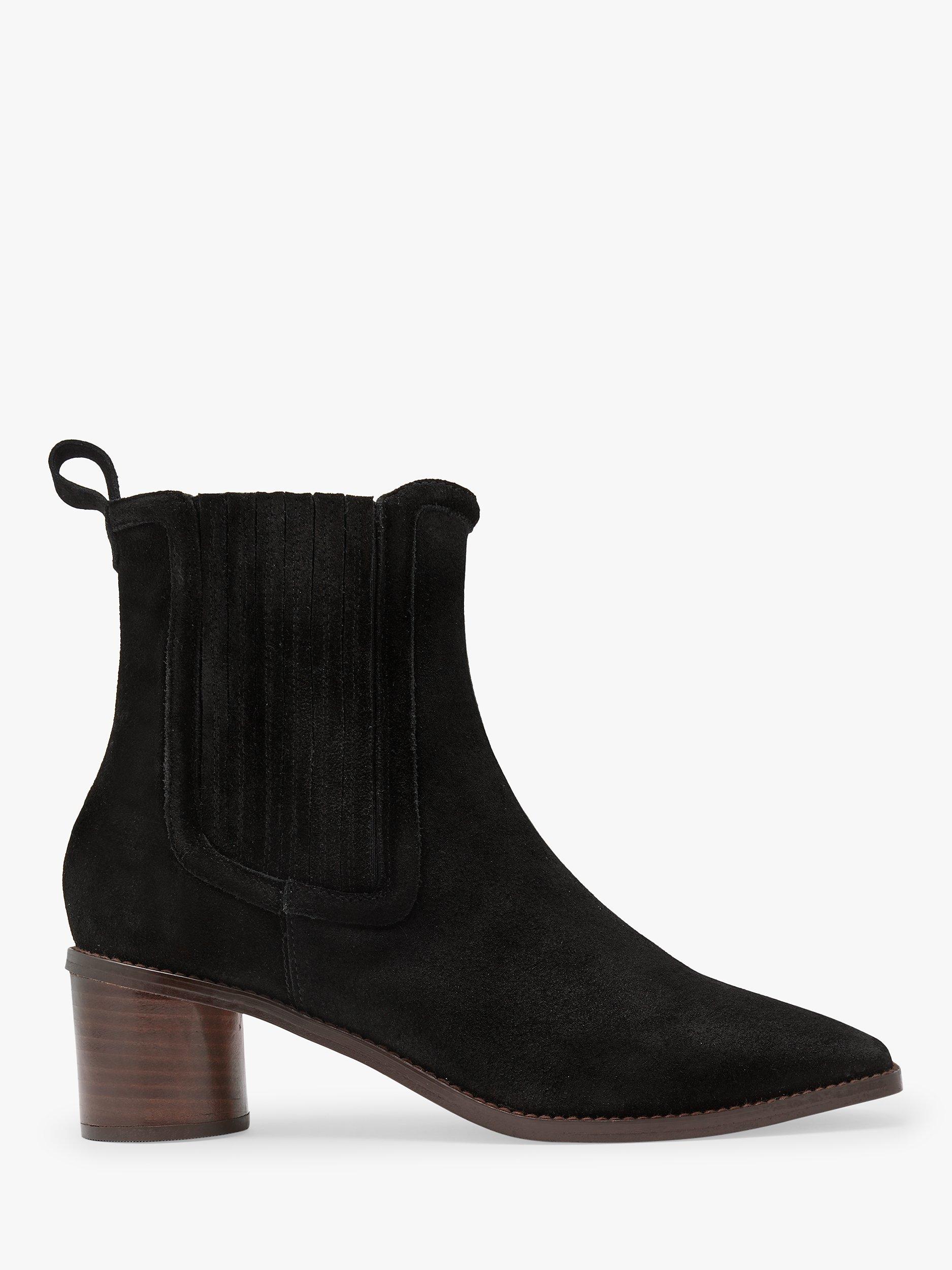 Boden Suede Round Heel Chelsea Boots