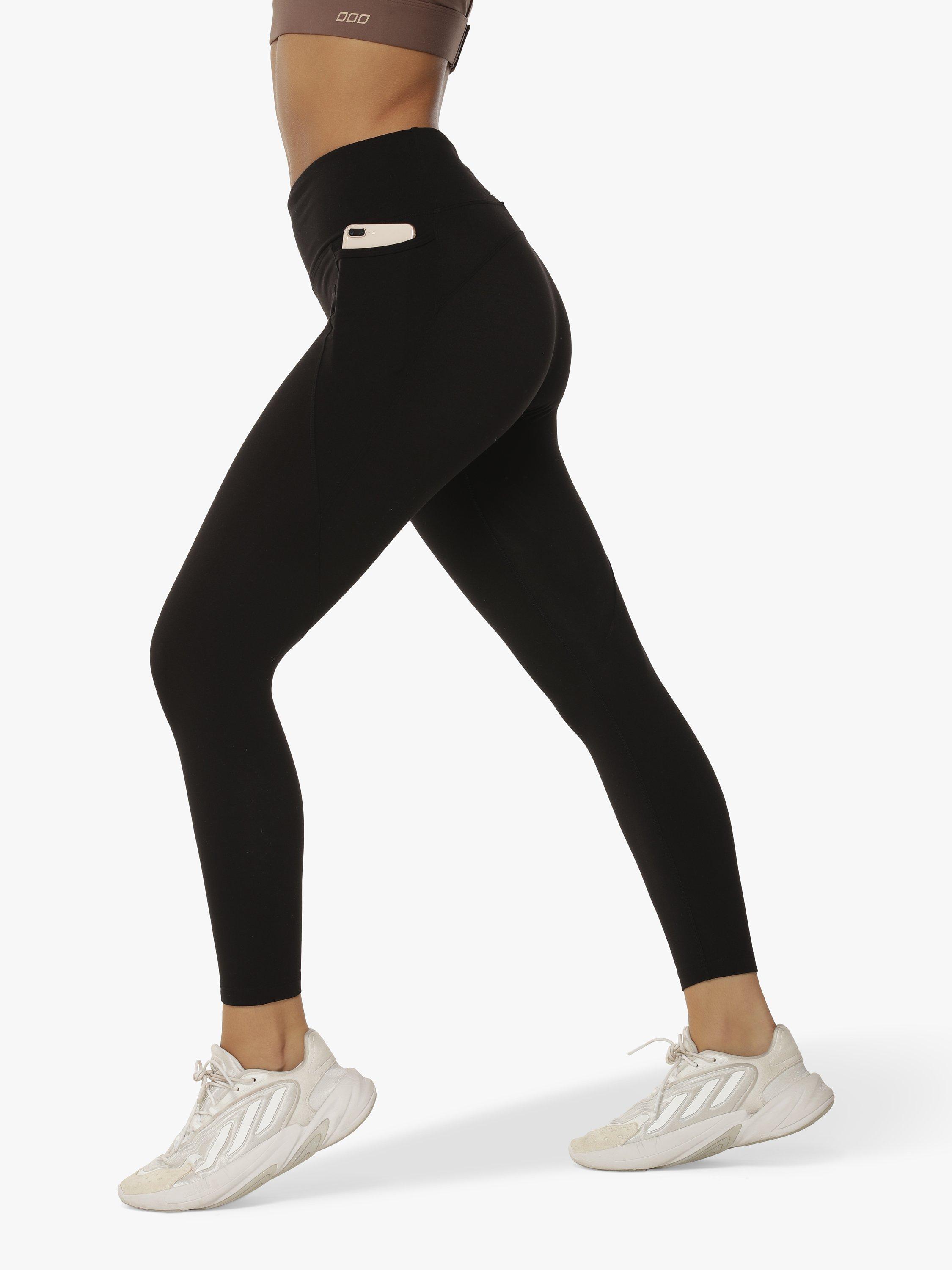 Product image 5 of 6, which shows Lorna Jane Amy Phone Pocket Ankle Biter Gym Leggings, Black, S