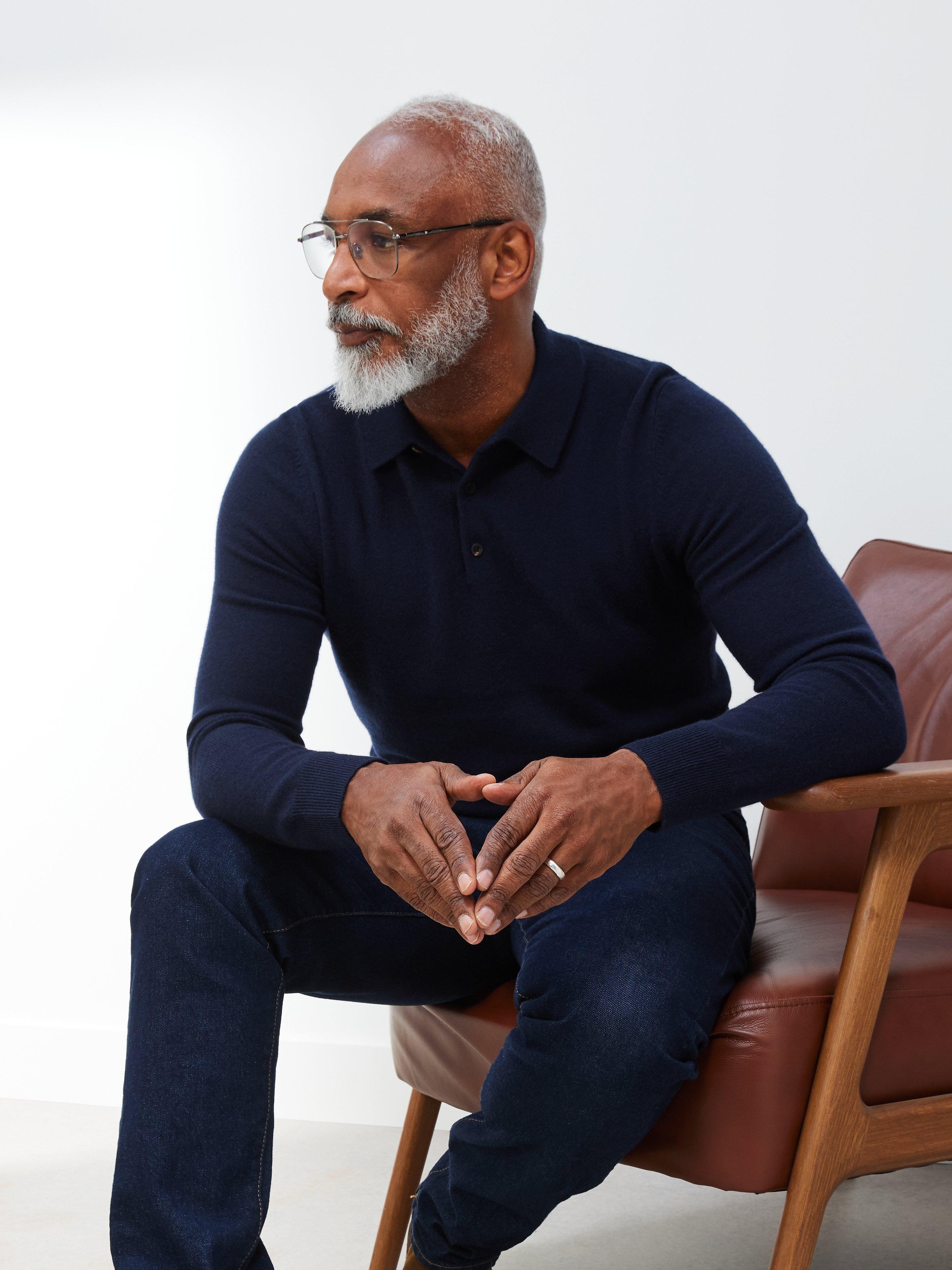 John Lewis Cashmere Knit Polo Top
