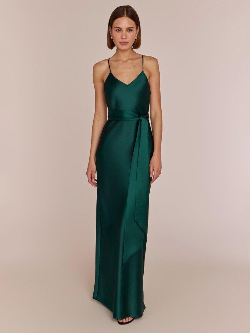 Rewritten Brooklyn Slip Bridesmaid Dress, Forest, XL