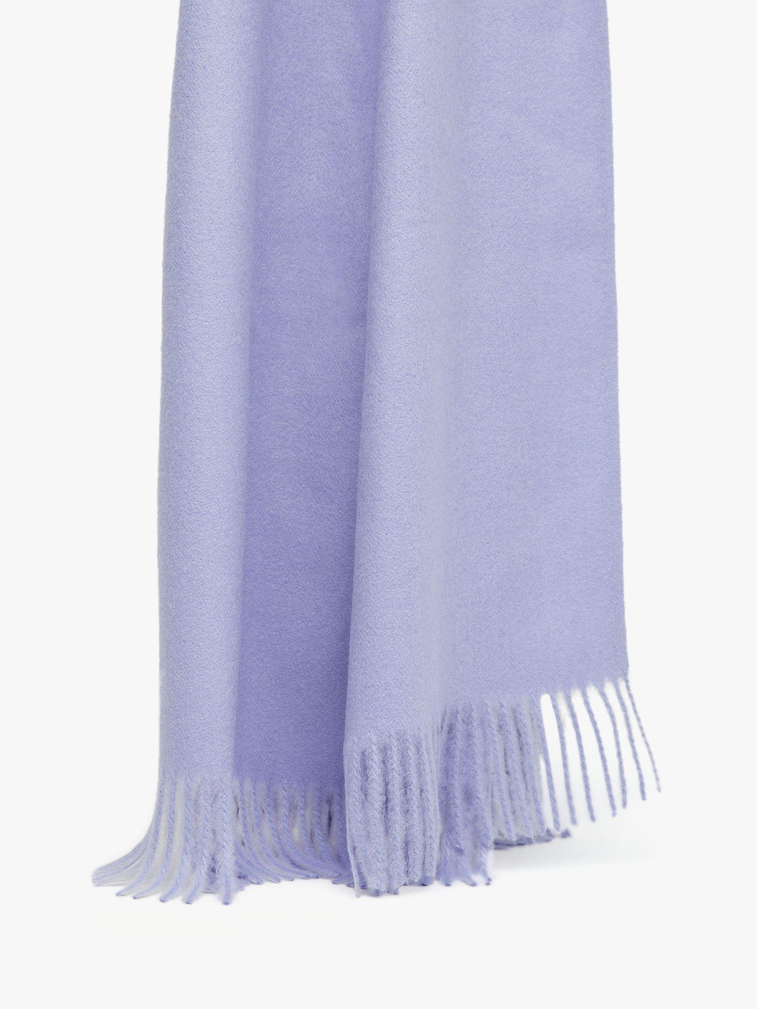 Mango Sweet Fringe Scarf, Pastel Purple, One