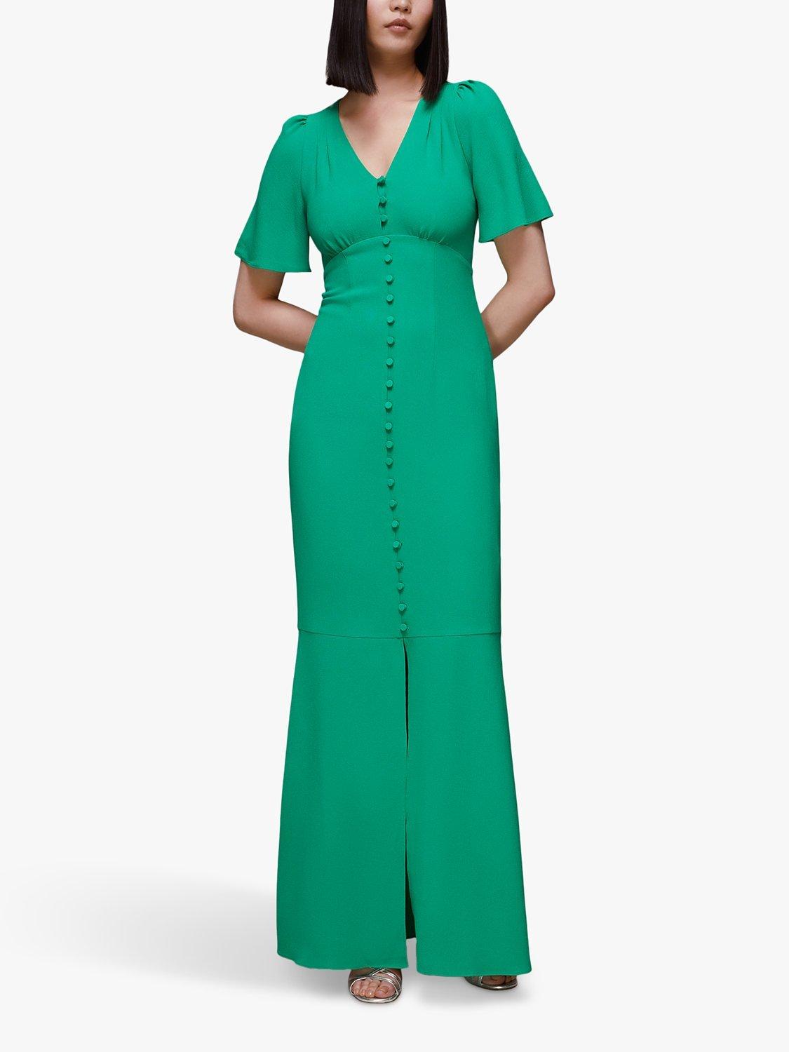 Whistles Molly Maxi Dress, Green