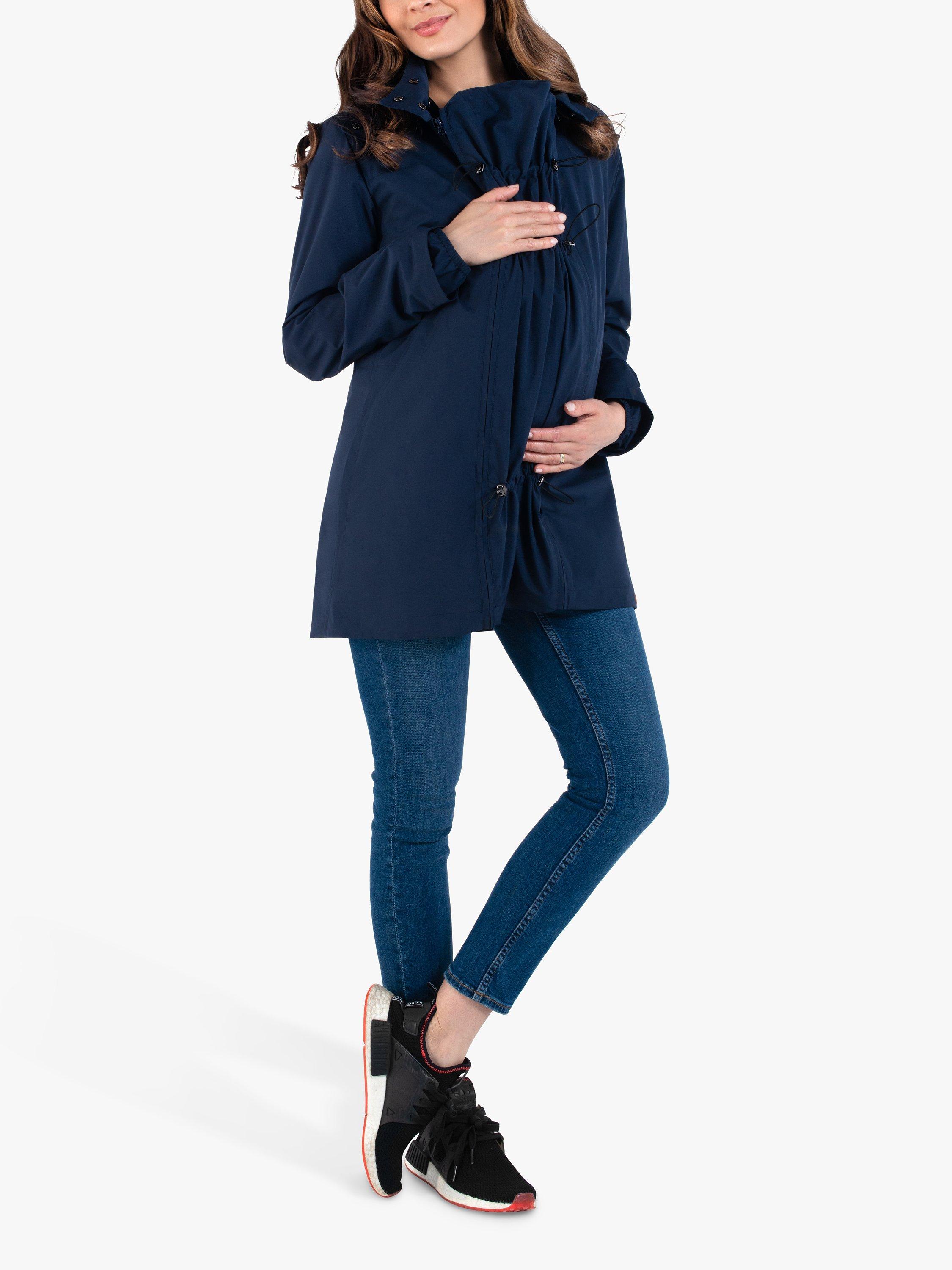 Wombat & Co Numbat Go Baby Wearing Packable Maternity Coat, Navy