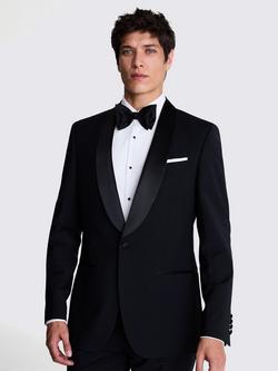 Moss Tailored Fit Shawl Lapel Tuxedo Jacket, Black
