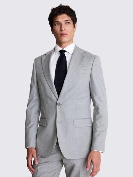 Moss Tailored Fit Stretch Suit Jacket, Grey