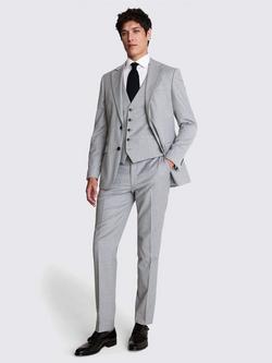 Moss Tailored Fit Stretch Suit Jacket - view 2, Grey
