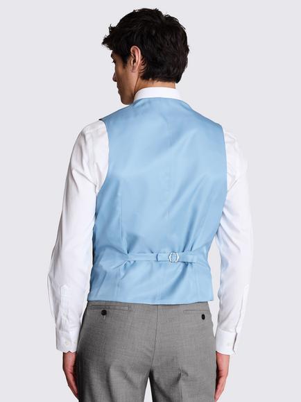 Moss Tailored Fit Stretch Suit Waistcoat - view 2, Grey