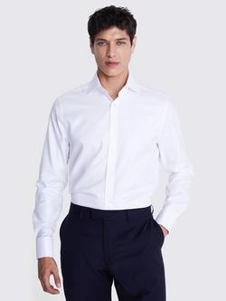 Moss Twill Tailored Fit Shirt, White