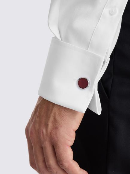 Moss Tailored Fit Twill Shirt - view 2, White