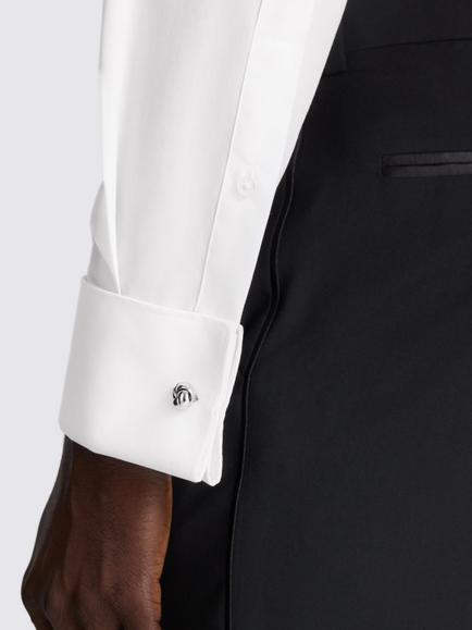 Moss Tailored Fit Cotton Marcella Dress Shirt - view 2, White