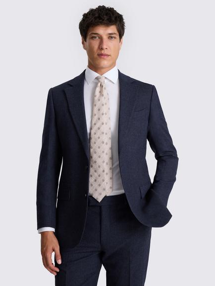 Moss Tailored Fit Herringbone Suit Jacket, Ink