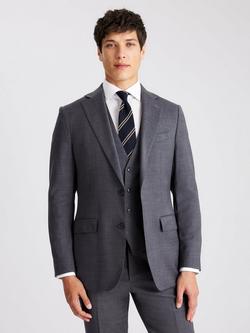 Moss Tailored Fit Twill Suit Jacket, Grey