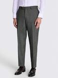 Moss Tailored Fit Herringbone Tweed Trousers, Olive