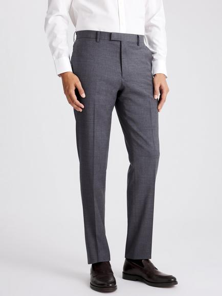 Moss Tailored Fit Twill Suit Trousers, Grey