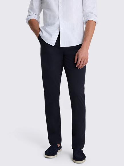 Moss Tailored Stretch Chinos, Navy