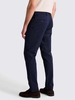 Moss Tailored Stretch Chinos - view 2, Navy
