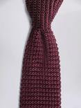 Moss Knitted Silk Tie, Wine