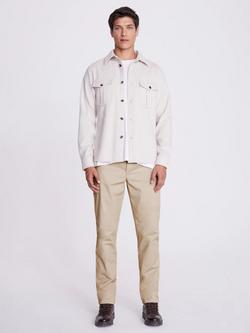 Moss Tailored Stretch Chinos - view 2, Stone