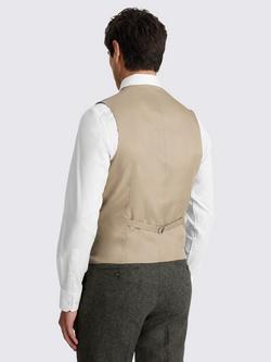 Moss Tailored Fit Herringbone Waistcoat - view 2, Olive