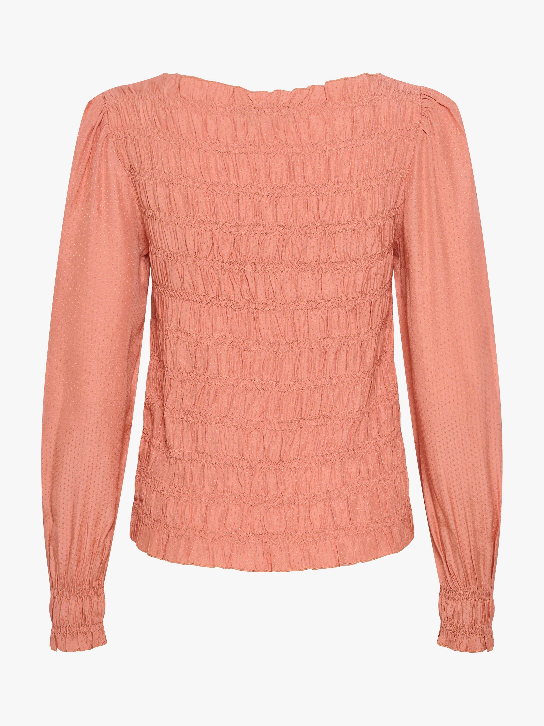 Soaked In Luxury Barbra Smock Blouse, Cameo