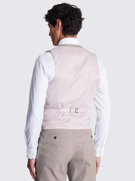 Moss Slim Fit Suit Waistcoat - view 2, Neutral