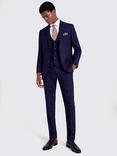 Moss Slim Fit Check Suit Jacket, Navy/Black