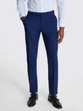 Moss Slim Slub Suit Trousers, Blue