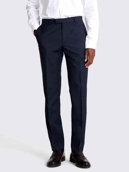 Moss Slim Fit Stretch Suit Trousers, Ink