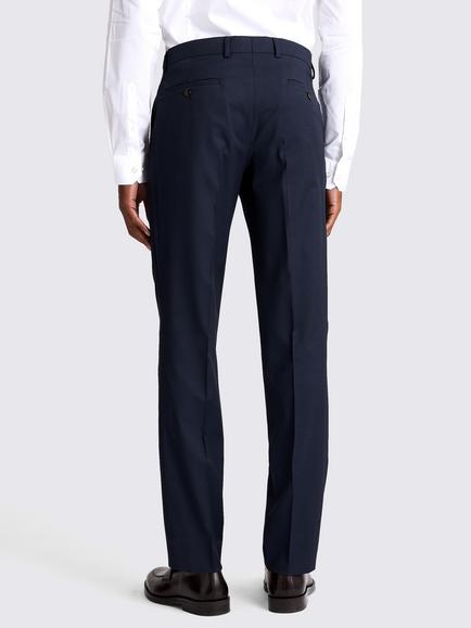Moss Slim Fit Stretch Suit Trousers - view 2, Ink