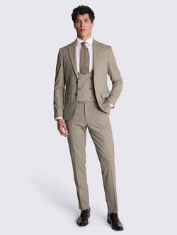 Moss Slim Fit Suit Jacket, Neutral - view 2, Neutral