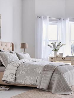 Laura Ashley Josette Duvet Cover Set, Steel