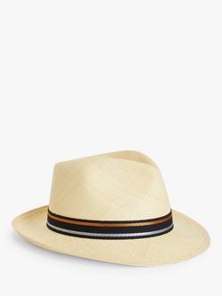 Christys' Mateo Panama Hat, Natural, Natural