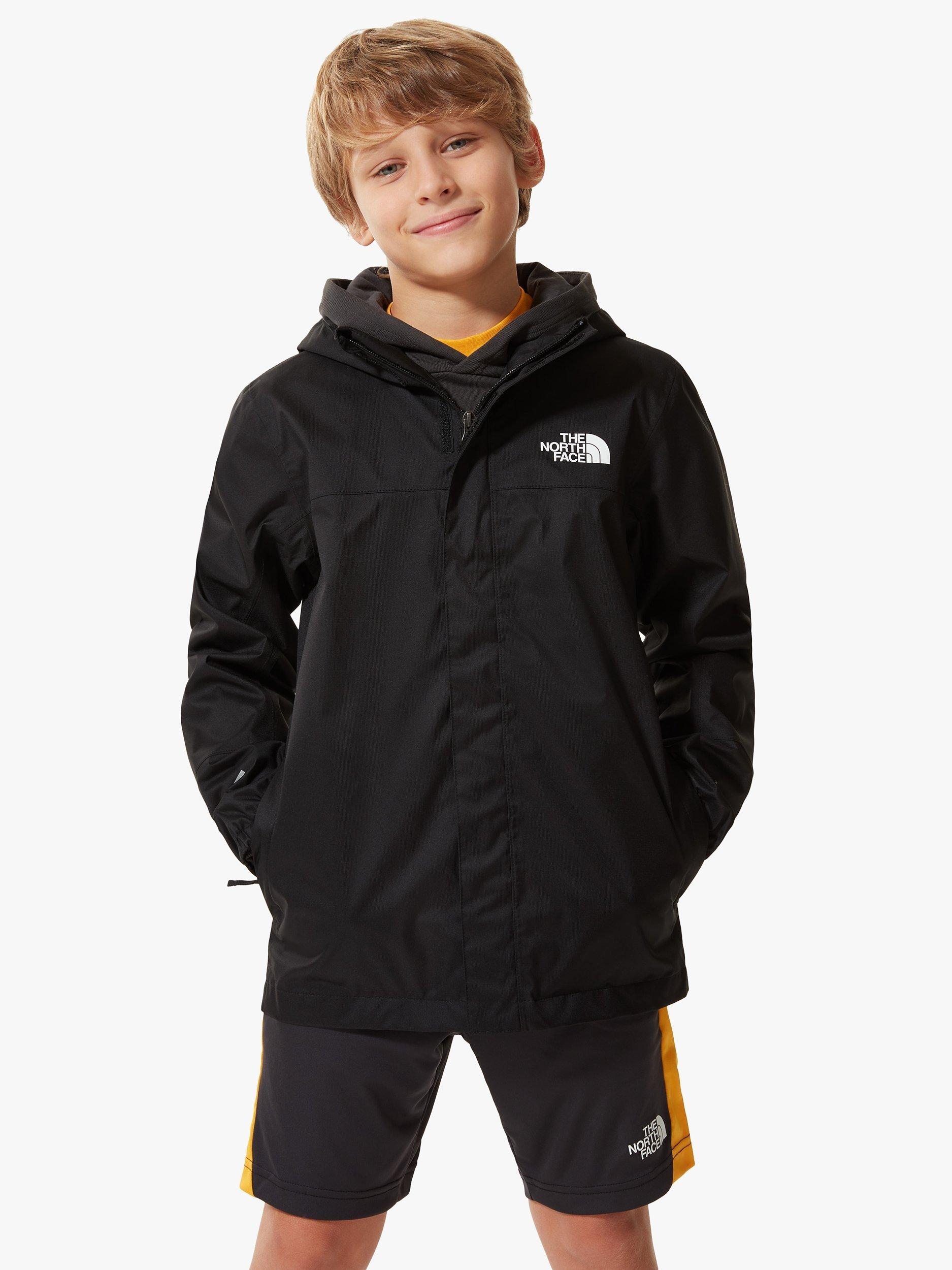 The North Face Kids' Antora Split Waterproof Jacket, Black