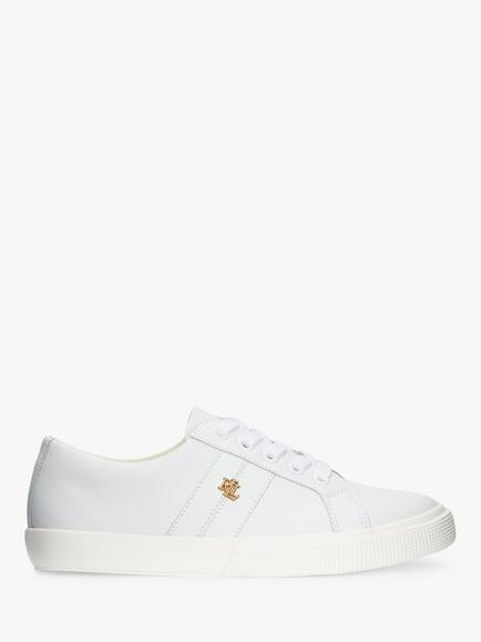 Lauren Ralph Lauren Janson Leather Trainers, White