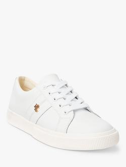 Lauren Ralph Lauren Janson Leather Trainers - view 2, White
