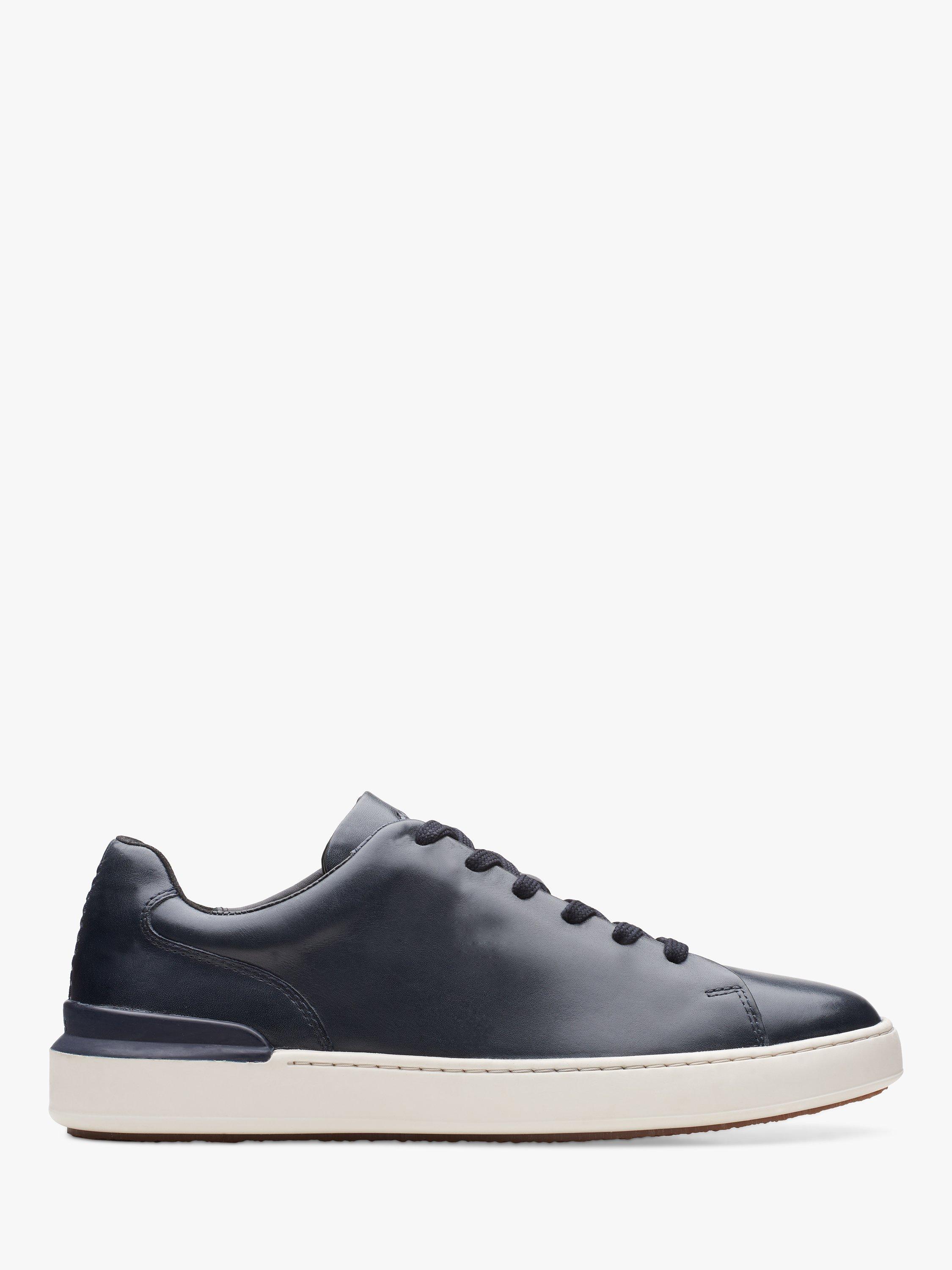 Clarks CourtLite Lace Up Leather Trainers