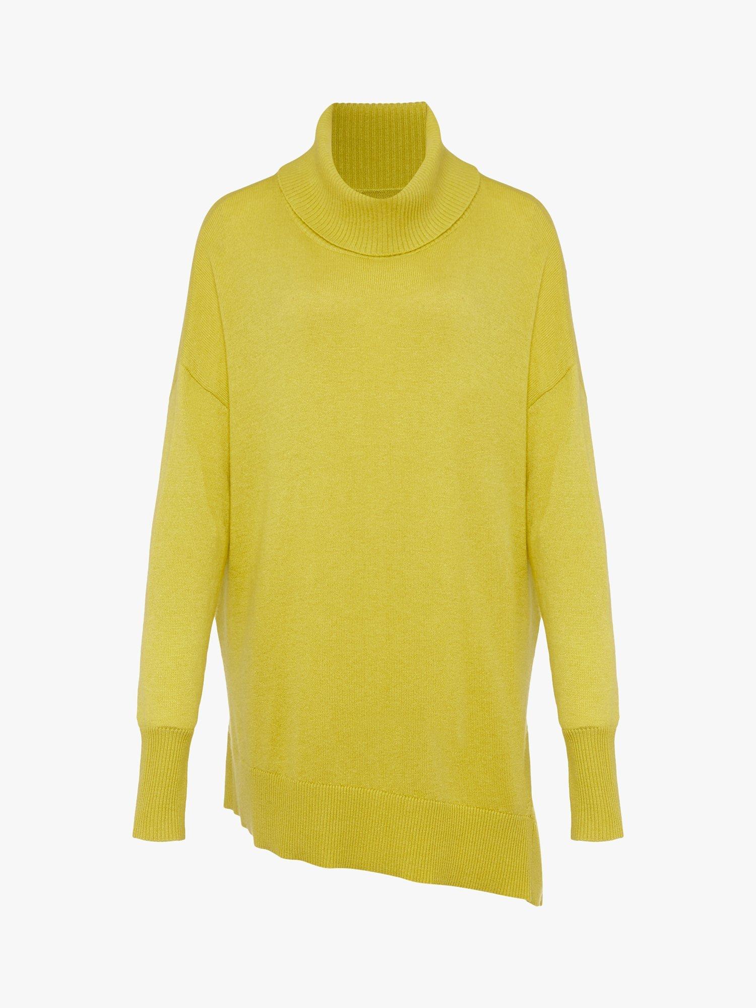 Phase Eight Maltia Asymmetric Cowl Neck Jumper Lime