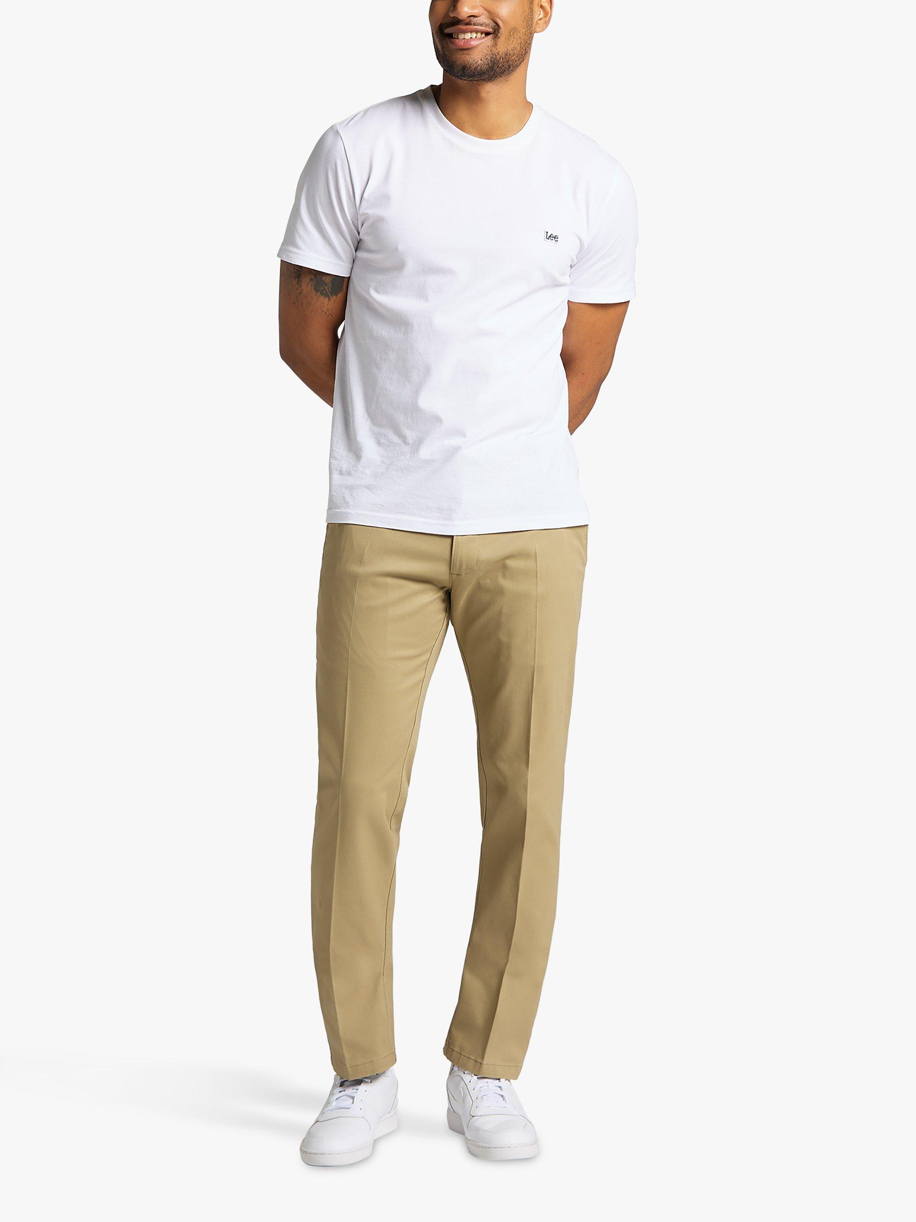 Product image 3 of 7, which shows Lee Cotton Blend Chinos, Taupe, 30S
