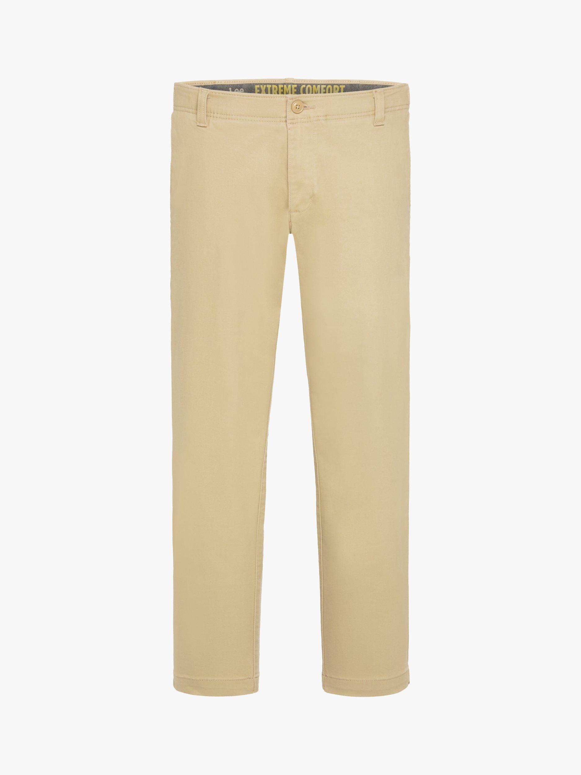 Product image 4 of 7, which shows Lee Cotton Blend Chinos, Taupe, 30S