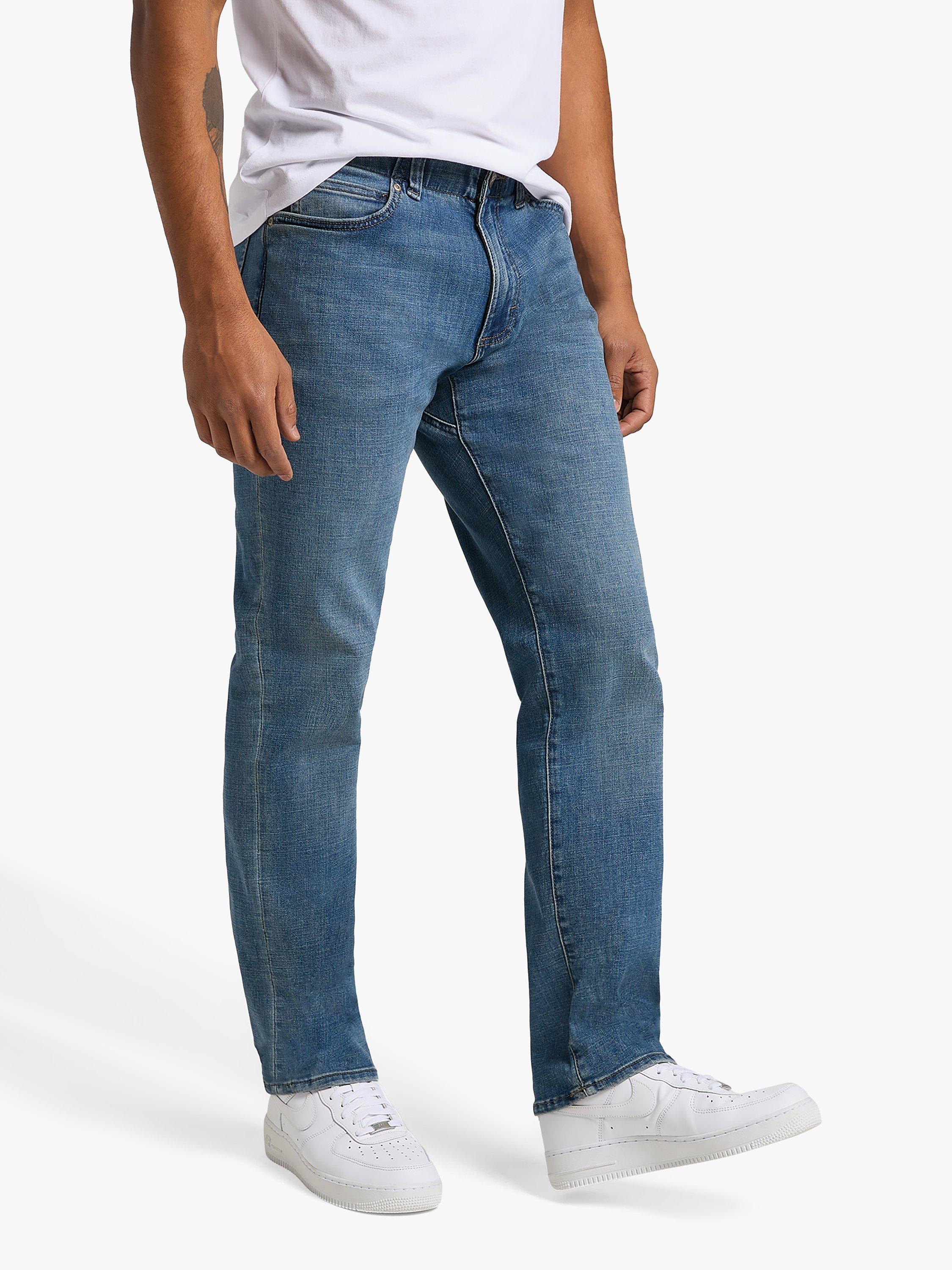 Product image 1 of 7, which shows Lee Brady Straight Leg Denim Jeans, Blue, 30S
