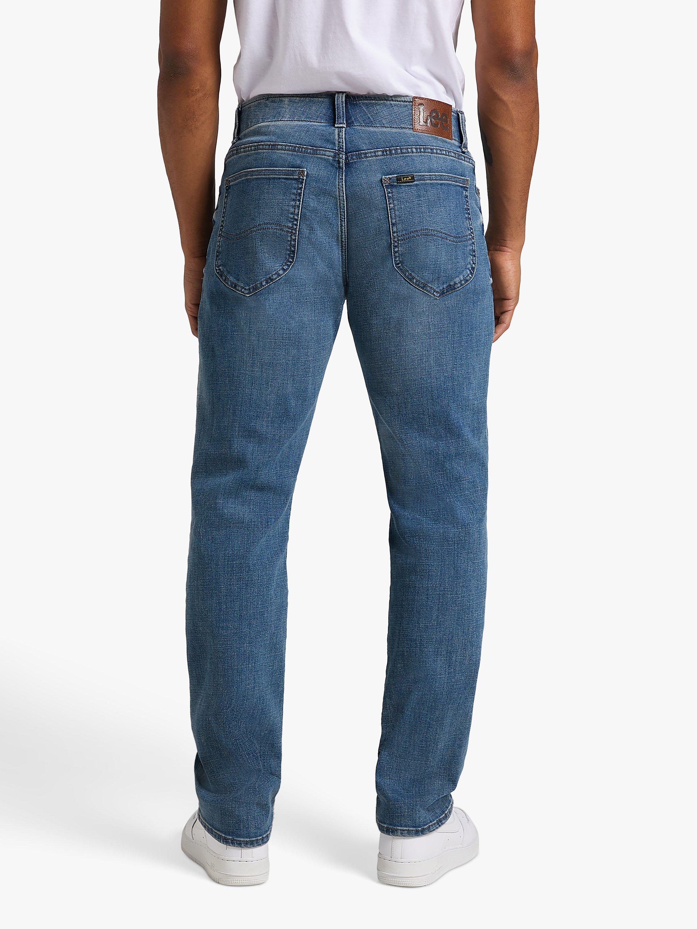 Product image 2 of 7, which shows Lee Brady Straight Leg Denim Jeans, Blue, 30S