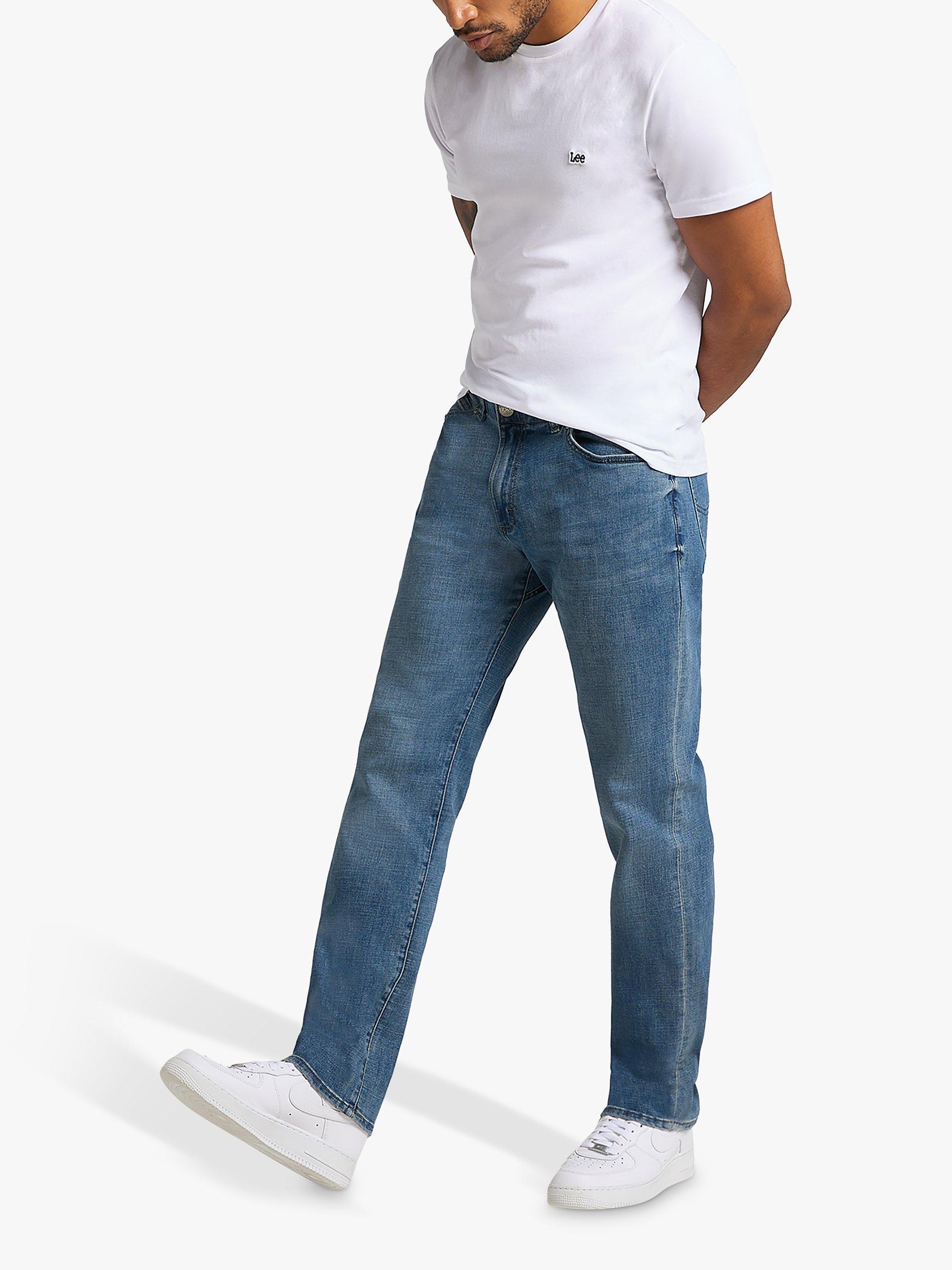 Product image 3 of 7, which shows Lee Brady Straight Leg Denim Jeans, Blue, 30S