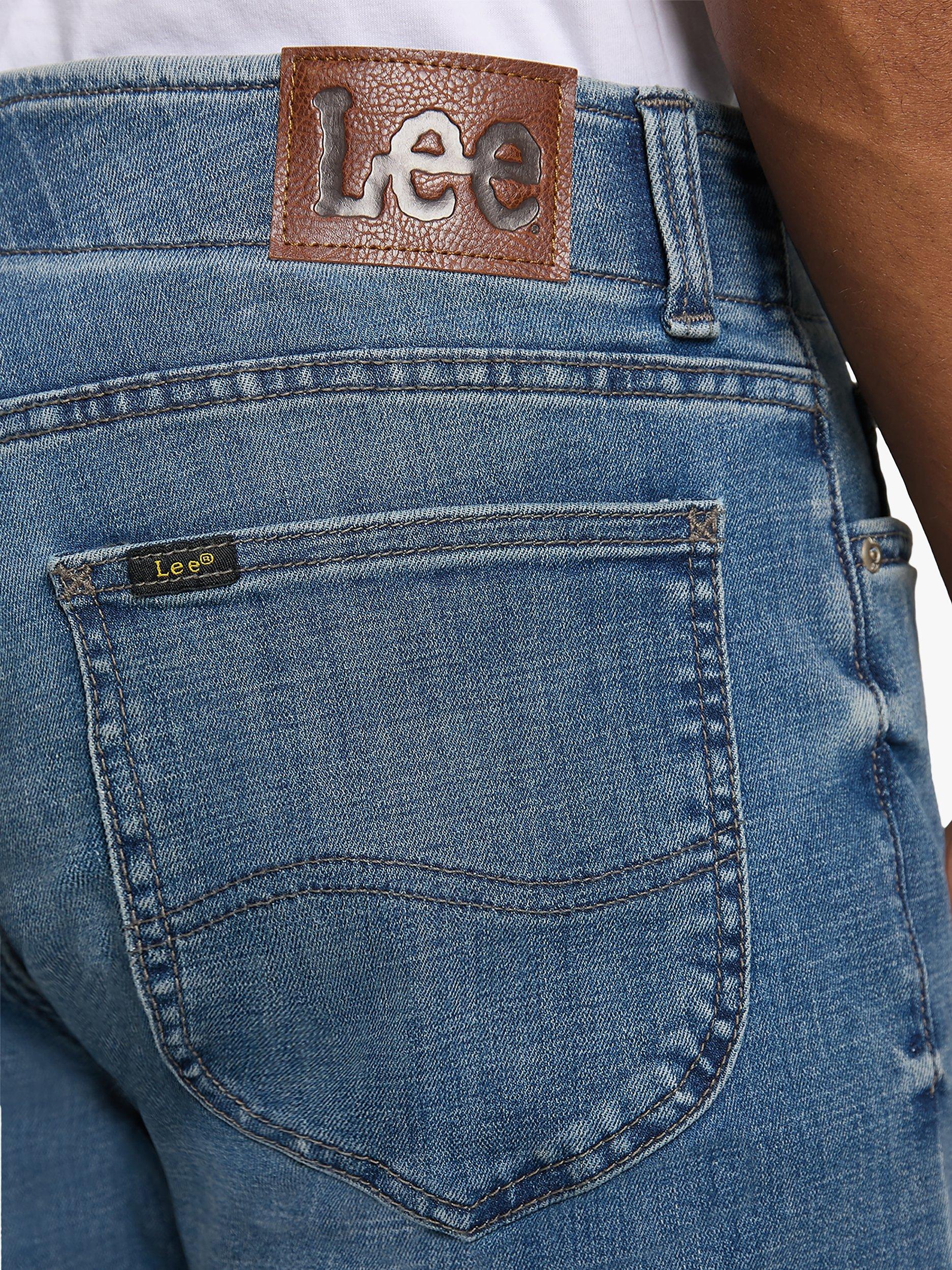 Product image 5 of 7, which shows Lee Brady Straight Leg Denim Jeans, Blue, 30S