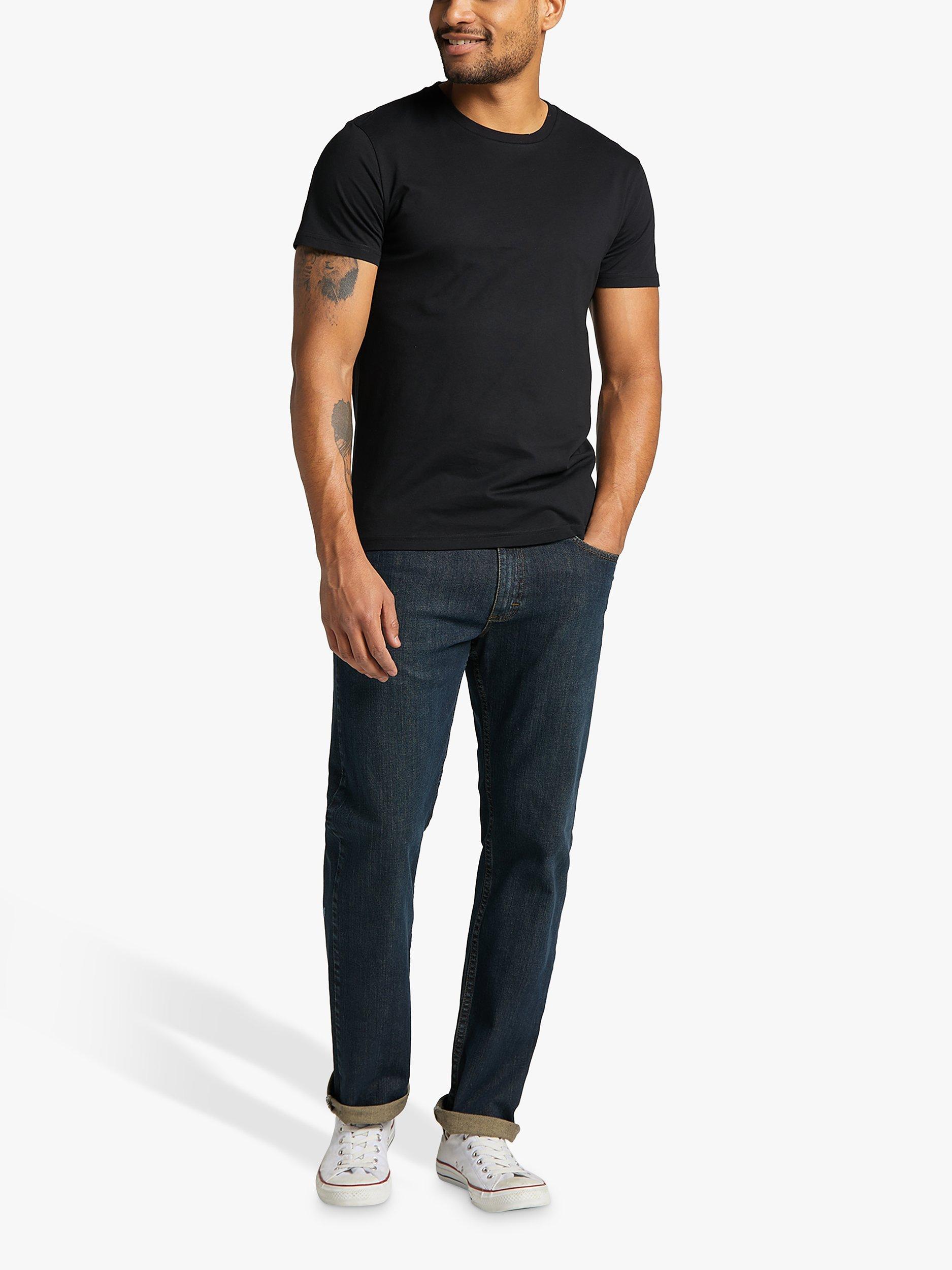 Product image 3 of 7, which shows Lee Regular Fit Cotton T-Shirt, Pack of 2, Black/White, S