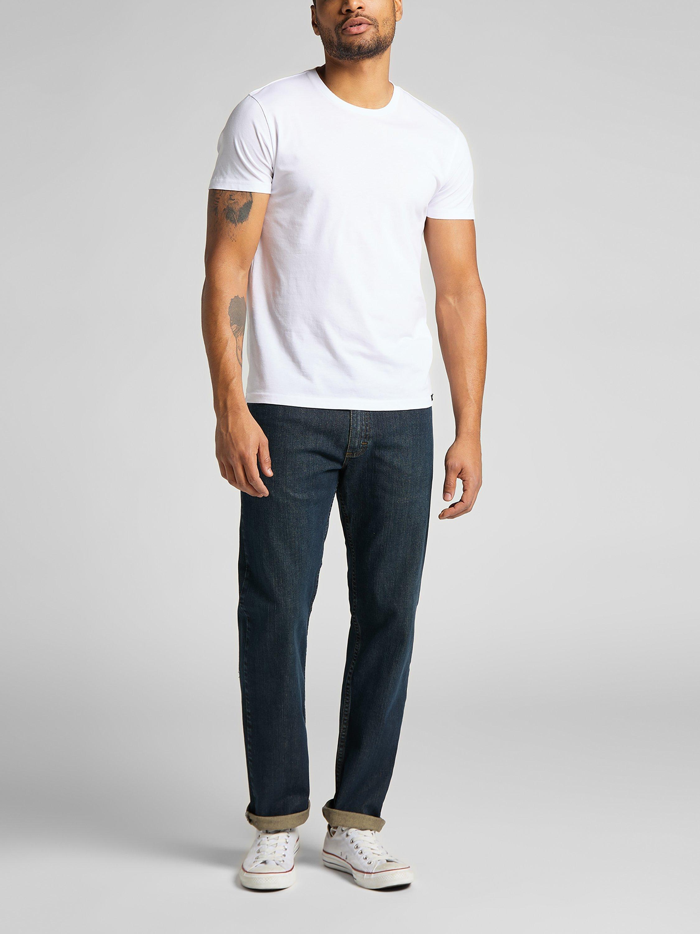 Product image 7 of 7, which shows Lee Regular Fit Cotton T-Shirt, Pack of 2, Black/White, S
