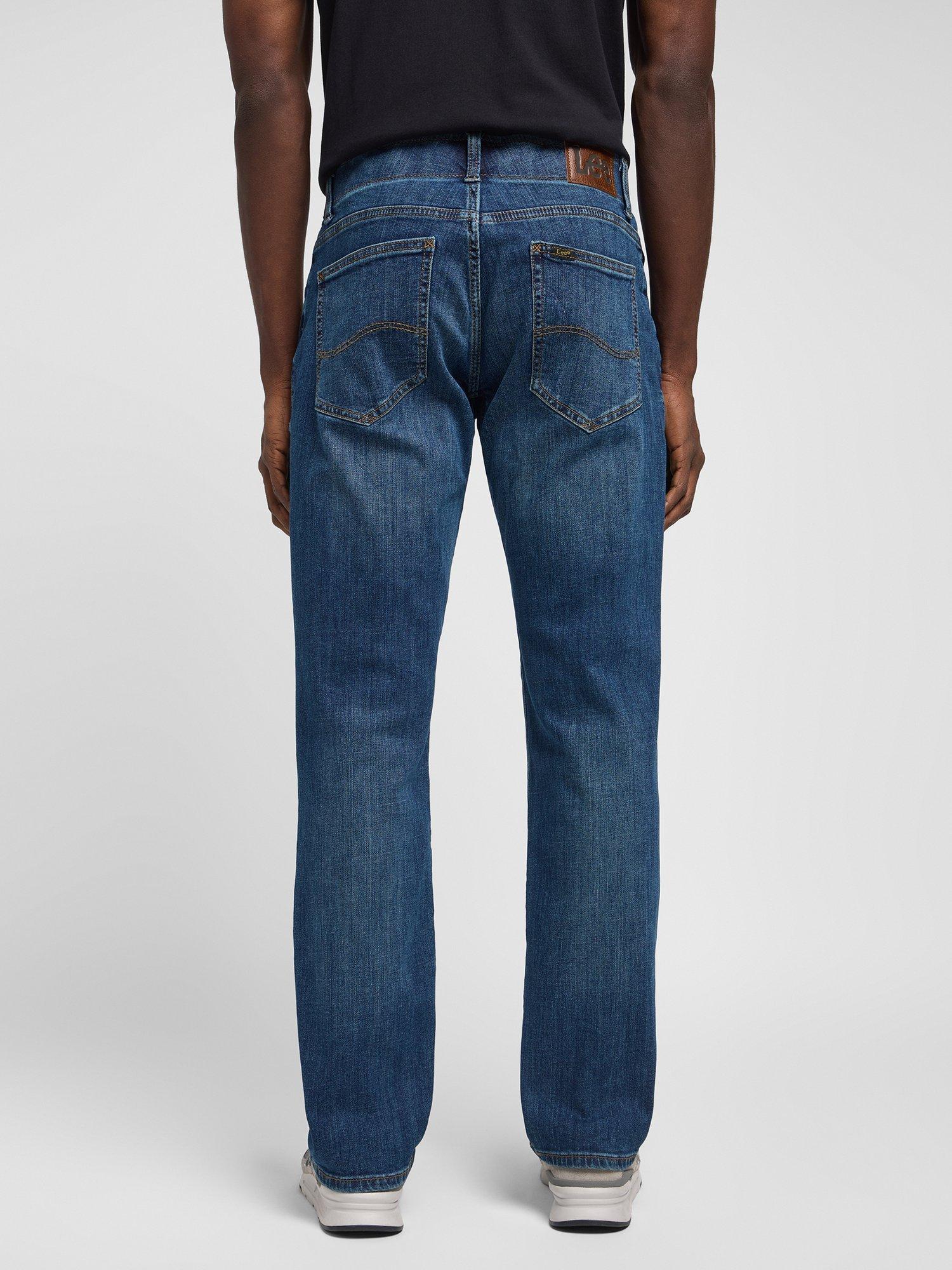 Product image 3 of 7, which shows Lee Maddox Straight Fit Denim Jeans, Blue, 30S