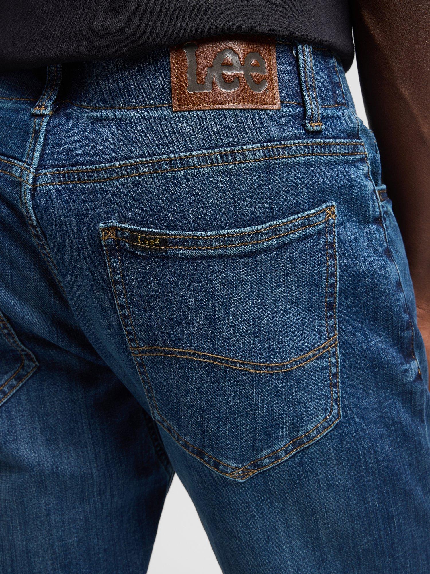 Product image 6 of 7, which shows Lee Maddox Straight Fit Denim Jeans, Blue, 30S