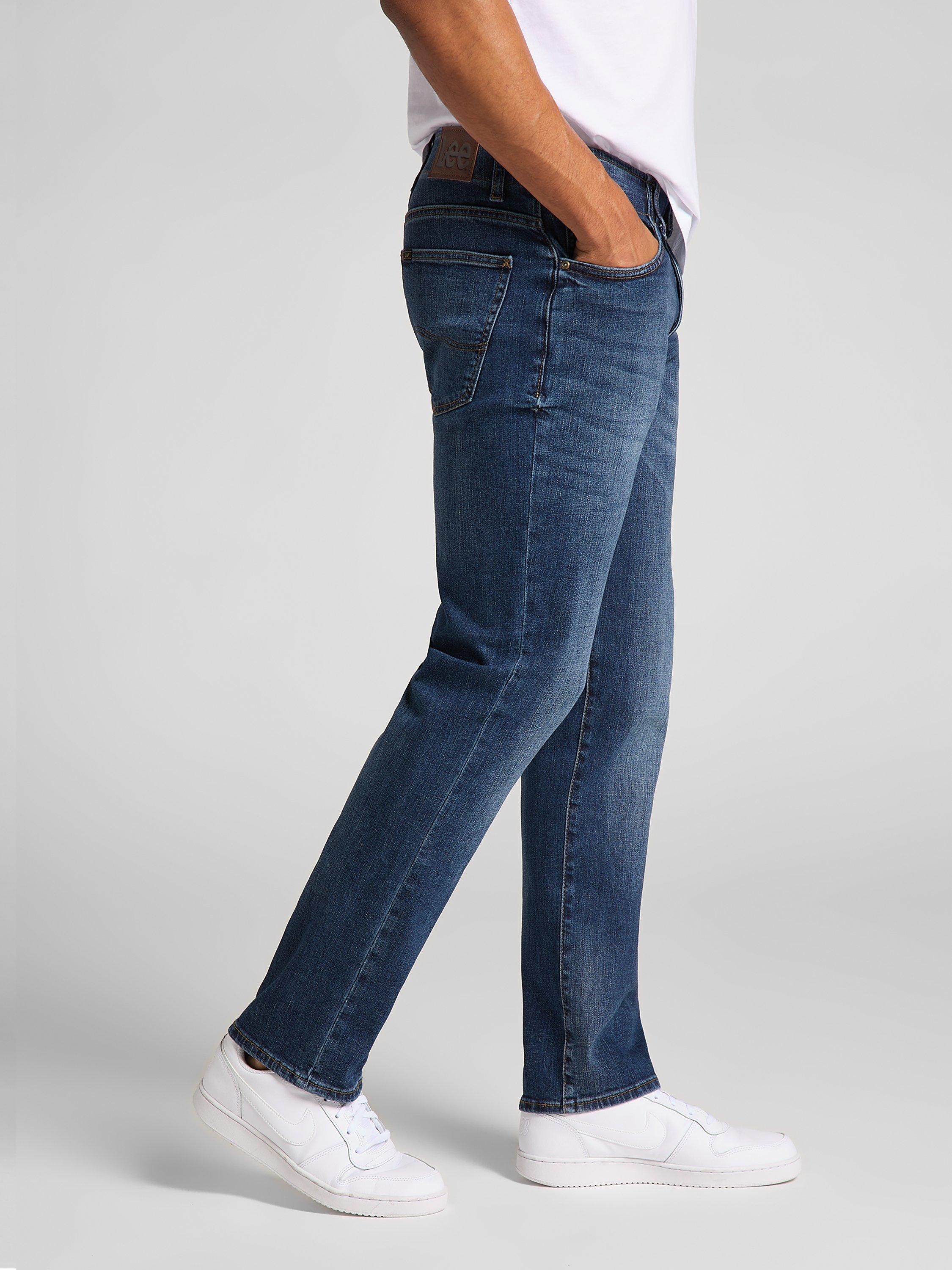 Product image 7 of 7, which shows Lee Maddox Straight Fit Denim Jeans, Blue, 30S