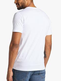Lee Regular Fit Cotton Large Logo T-Shirt, White - view 2, White